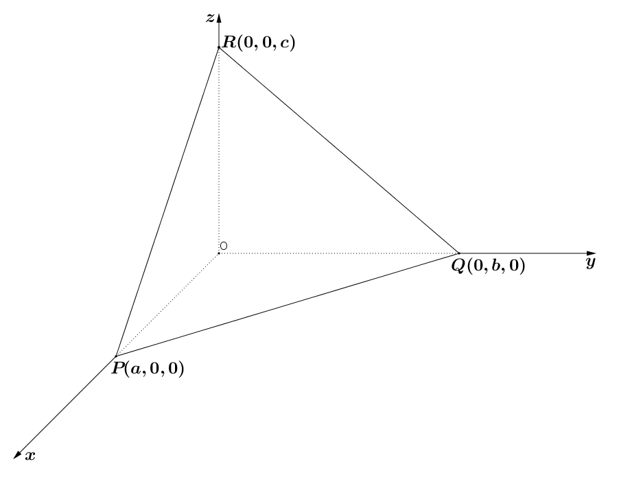 segmentni oblik jednacine ravni